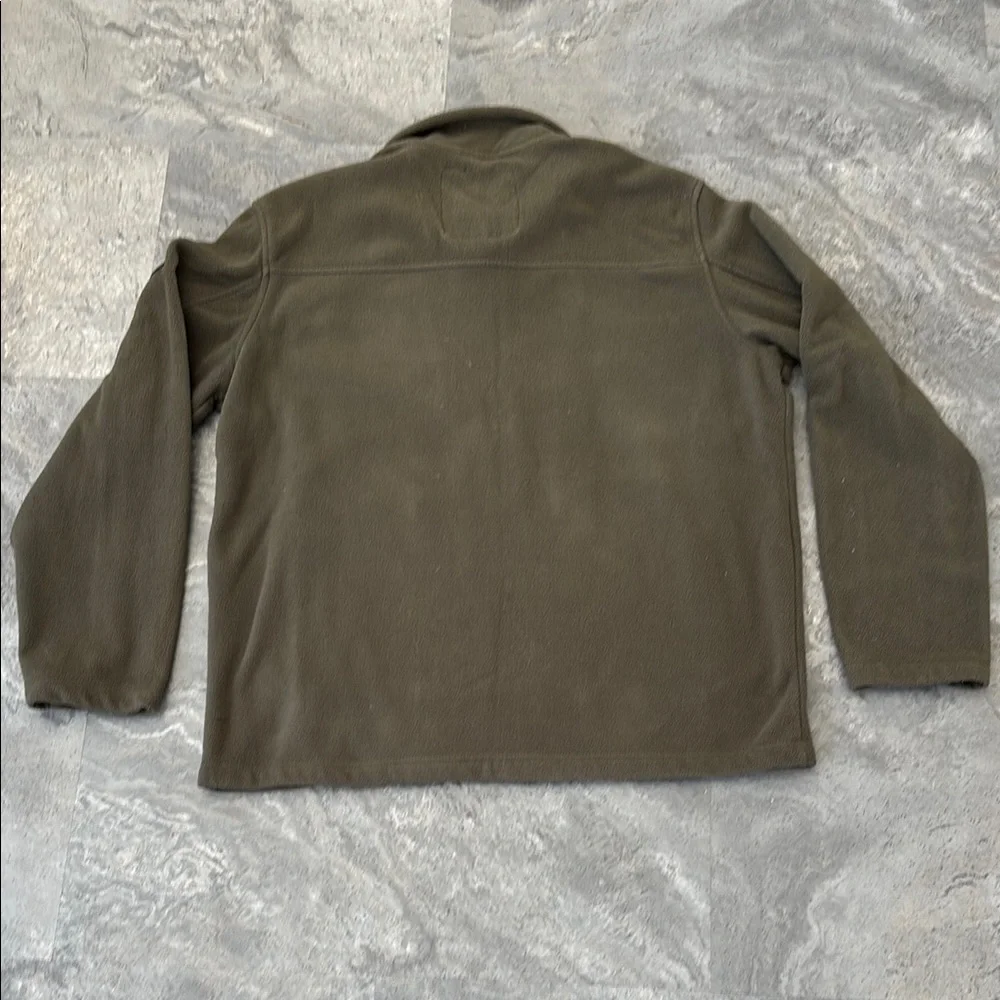 NWOT London Fog Men’s Green Fleece Zip Up Shirt, Fall, Zipper Pockets, Size L - Picture 14 of 17